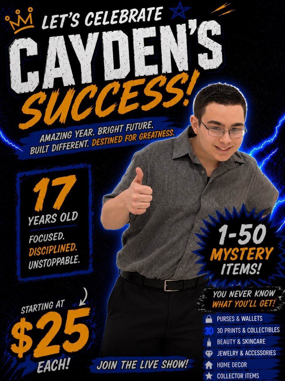 ๐ 7/15 Celebrating Caydenโs Hard Work, Heart & Success! - Picture 2 of 15
